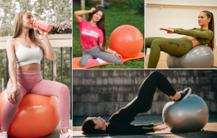 10 αποτελεσματικές ασκήσεις κορμού και γλουτών με μπάλα γυμναστικής
