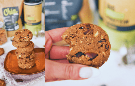 Fitness Συνταγή: Vegan μπισκότα πρωτεΐνης με σπόρους τσία